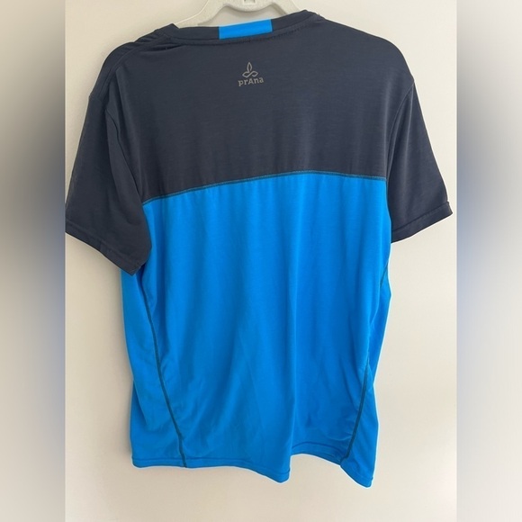Prana Gray Blue Short Sleeve T-shirt Size Large - Picture 2 of 9